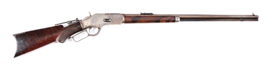 (A) Deluxe Winchester Model 1873 Lever Action Rifle.
