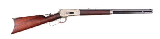 (A) Winchester Model 1886 Lever Action Rifle.