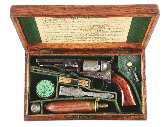 (A) Cased Colt London Model 1849 Pocket Percussion Revolver (1854).