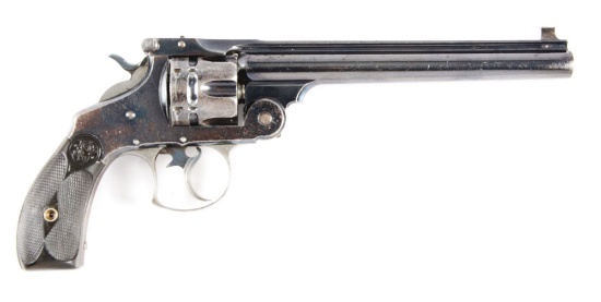 (A) Rare British Proofed 7-1/2" Smith & Wesson New Model No. 3 Navy Target Double Action Revolver.