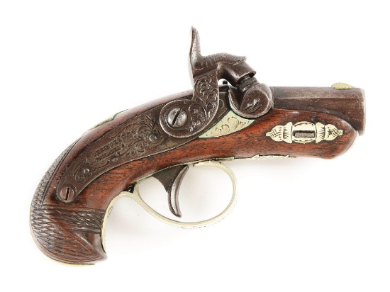 (A) Fine Deringer "Peanut" Size Percussion Pistol.