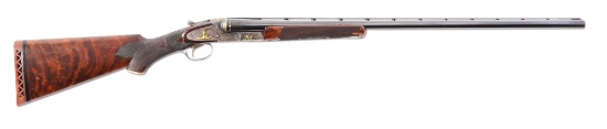 (C) Exceptional L.C. Smith 12 Gauge Deluxe Grade Double Trap with Factory Letter