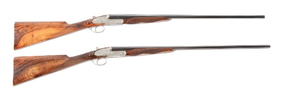(M) Sensational Brace of Famars Veneri Sidelock Ejector, Single Trigger Shotguns - A 28 Gauge and a