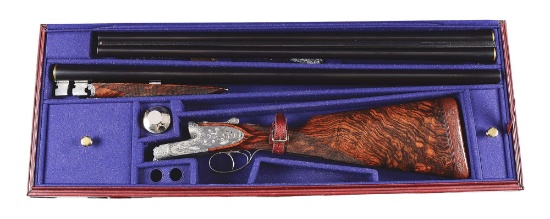 (M) Attractive Piotti "MONOCO 3" Sidelock Ejector Side by Side Game Shotgun with Extra Barrels.