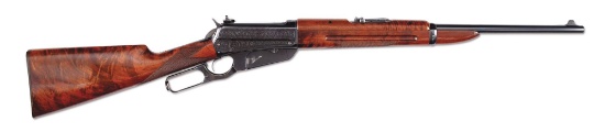 (C) Only Known Factory Engraved Deluxe Winchester 1895 Carbine with Factory Letter (1905).