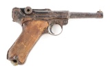 (C) Dug Up 1913 Erfurt Luger Semi-Automatic Pistol.