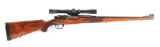 (C) Griffin & Howe Mannlicher Stock Custom 98 Mauser Rifle with Scope (1962)..