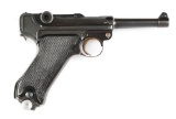 (C) Krieghoff 1942 Date Luger Semi-Automatic Pistol.