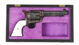 (C) Exquistely Engraved Colt Pre-War Single Action Army Revolver (1933).