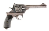 (C) Webley-Fosbery Self-Cocking Semi-Automatic Revolver.
