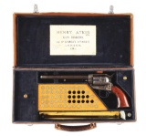 (A) Leather Cased London Dealer Colt Single Action Army Revolver (1890).