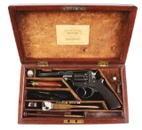 (A) Dealer Marked & Cased Adam's Patent Percussion Revolver.