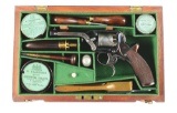 (A) Exquisite Cased Tranter Double Trigger Percussion Revolver.
