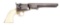 (A) Colt Model 1851 Navy 4th Variation Percussion Revolver (1866).