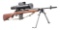(C) Springfield Model M1A Semi-Automatic Rifle with Night Vision Starlight Scope.