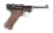 (C) Mauser K Date S/42 Code Luger Semi-Automatic Pistol.