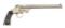 (C^) British Proofed Smith & Wesson Nickel Model 1891 Single Shot Target Pistol.