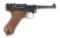 (C) 1920 Property Marked DWM Police Luger Semi-Automatic Pistol.