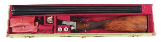 (C) Well Built John Saunders Boxlock Ejector Game Shotgun With Case.