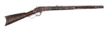 (A) Winchester Model 1873 Rifle with Northern Native American Carved Stock (1897).