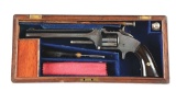 (A) Cased Smith & Wesson Model 2 Old Army Spur Trigger Revolver.
