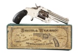 (A) Smith & Wesson 1st Model Baby Russian .38 Single Action Revolver with Picture Box.