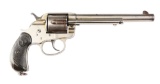 (A) Nickel Colt Model 1878 Frontier Six Shooter Double Action Revolver (1896).