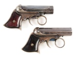 (A) Lot of 2: Remington Elliot Derringers CAL .22 RF.