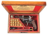 (A) Cased Exquisite London Dealer Marked British Bulldog Revolver.
