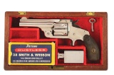 (A) Cased Smith & Wesson Model 2 2nd Issue Single Action Revolver (Serial No. 13).