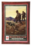 Framed 1910 Winchester Poster with Both Bands 