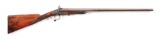 (A) Fine and Rare Williams & Powell Engraved Double Barrel Pinfire Shotgun.