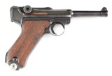 (C) Mauser Banner 1941 Dated Police Luger Semi-Automatic Pistol.
