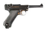 (C) Mauser Banner 42 Date Luger Semi-Automatic Pistol.