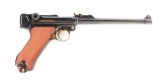 (C) 1918 Dated Artillary Luger Semi-Automatic Pistol.