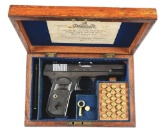 (C) Cased London Colt Model 1903 Hammerless Semi-Automatic Pistol (1920).