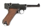 (C) Mauser S/42 1937 Date Luger Semi-Automatic Pistol.