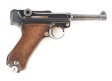 (C) Nazi Marked German Mauser P.08 1936 Dated S/42 Semi-Automatic Pistol.