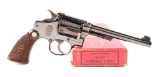(C) Red Picture Box Pre-War Smith & Wesson K-22 Outdoorsman Target Revolver.