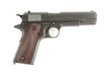 (C) Colt Model 1911 Augusta Arsenal WWII Rebuild Semi-Automatic Pistol (1918).