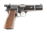 (C) Nazi Marked FN Browning Hi-Power Semi-Automatic Pistol.
