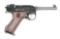 (C) Swedish Husqvarna Vapenfabriks M40 Semi-Automatic Pistol.