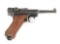 (C) Nazi Marked German Mauser byf P.08 Luger Semi-Automatic Pistol.