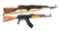 (C) Lot of 2: Egyptian Maadi AK-47 & Russian SKS Semi-Automatic Rifles.