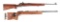 (C) Lot of 2: Olympic-Style Bench Heavy Barrel Target Rifles (Anschutz & Remington).