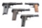 (C) Lot of 4: Spanish Semi-Automatic Pistols.