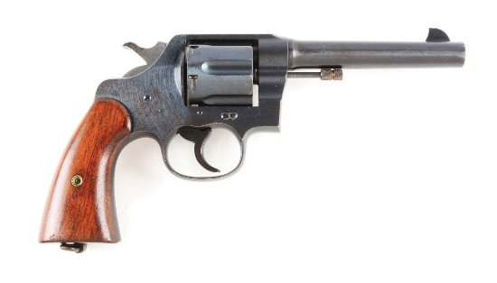 (C) U.S. Colt Model 1917 New Service Double Action Revolver (1919).
