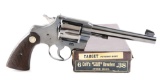 (C) Boxed Colt Officer's Model Target Heavy Barrel Double Action Revolver (1940).