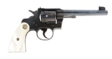 (C) Colt Officer's Model Heavy Barrel Double Action Target Revolver with Pearl Grips (1938).