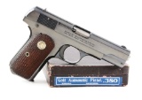 (C) Boxed Colt Model 1908 .380 ACP Semi-Automatic Pistol.
